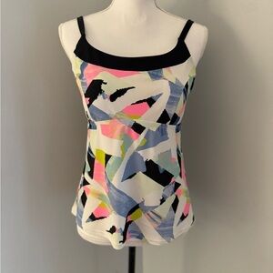 Zelos Geometric shapes Tankini Top M